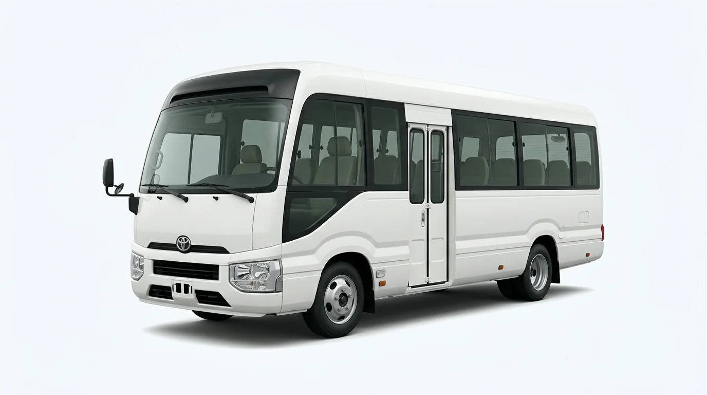 Toyota Coaster for rent in Lahore